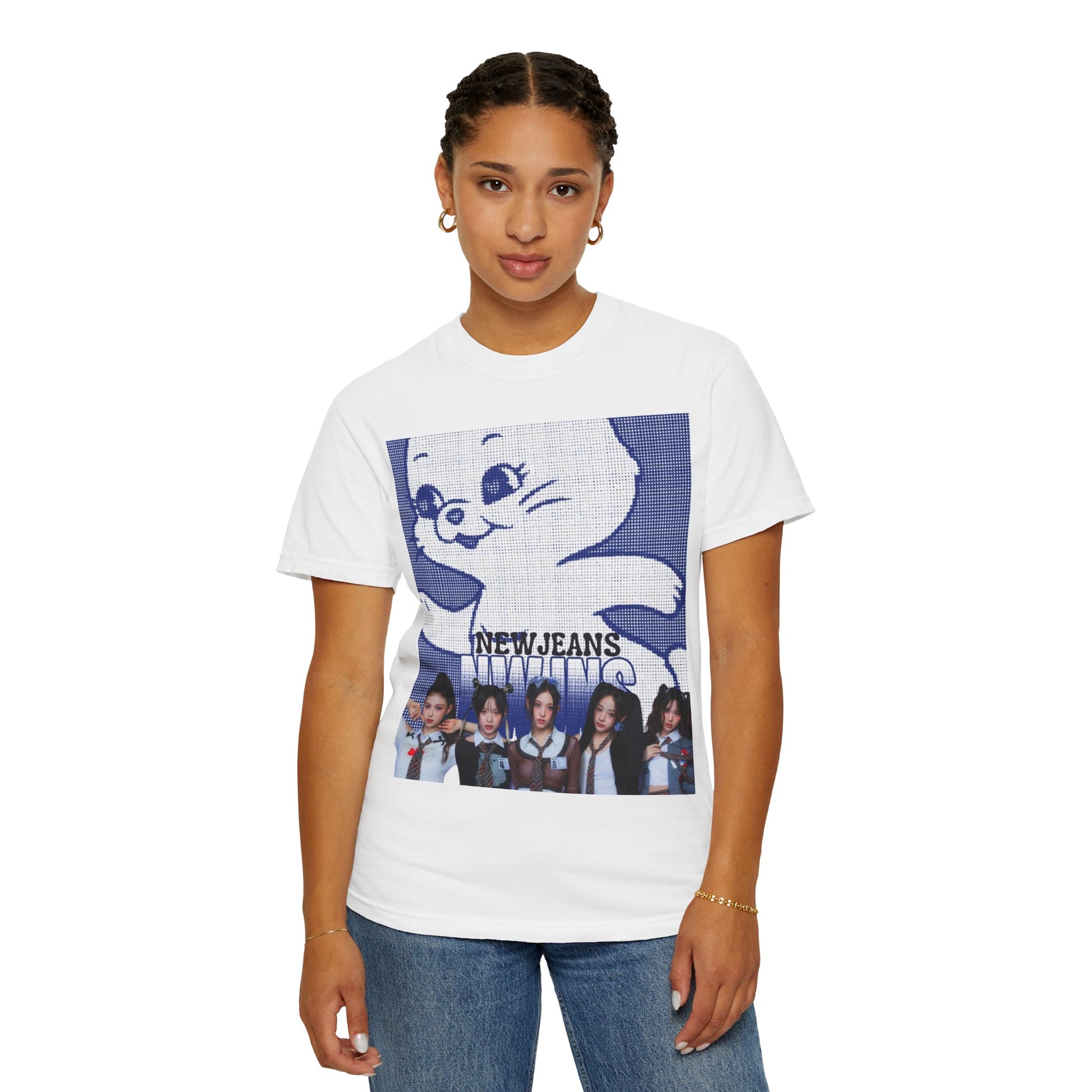 New Jeans Kpop girlgroup Unisex Garment-Dyed T-shirt