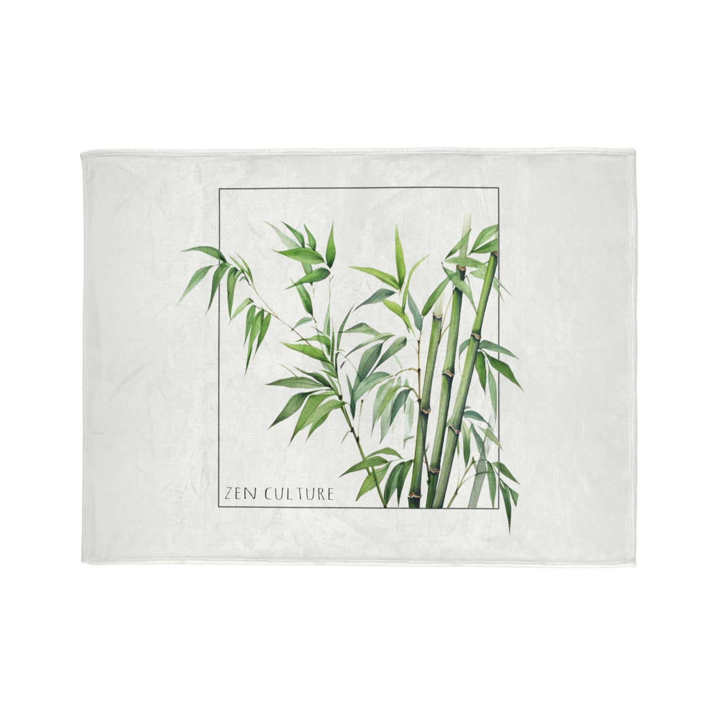 Bamboo Greens Zen Culture Soft Polyester Blanket