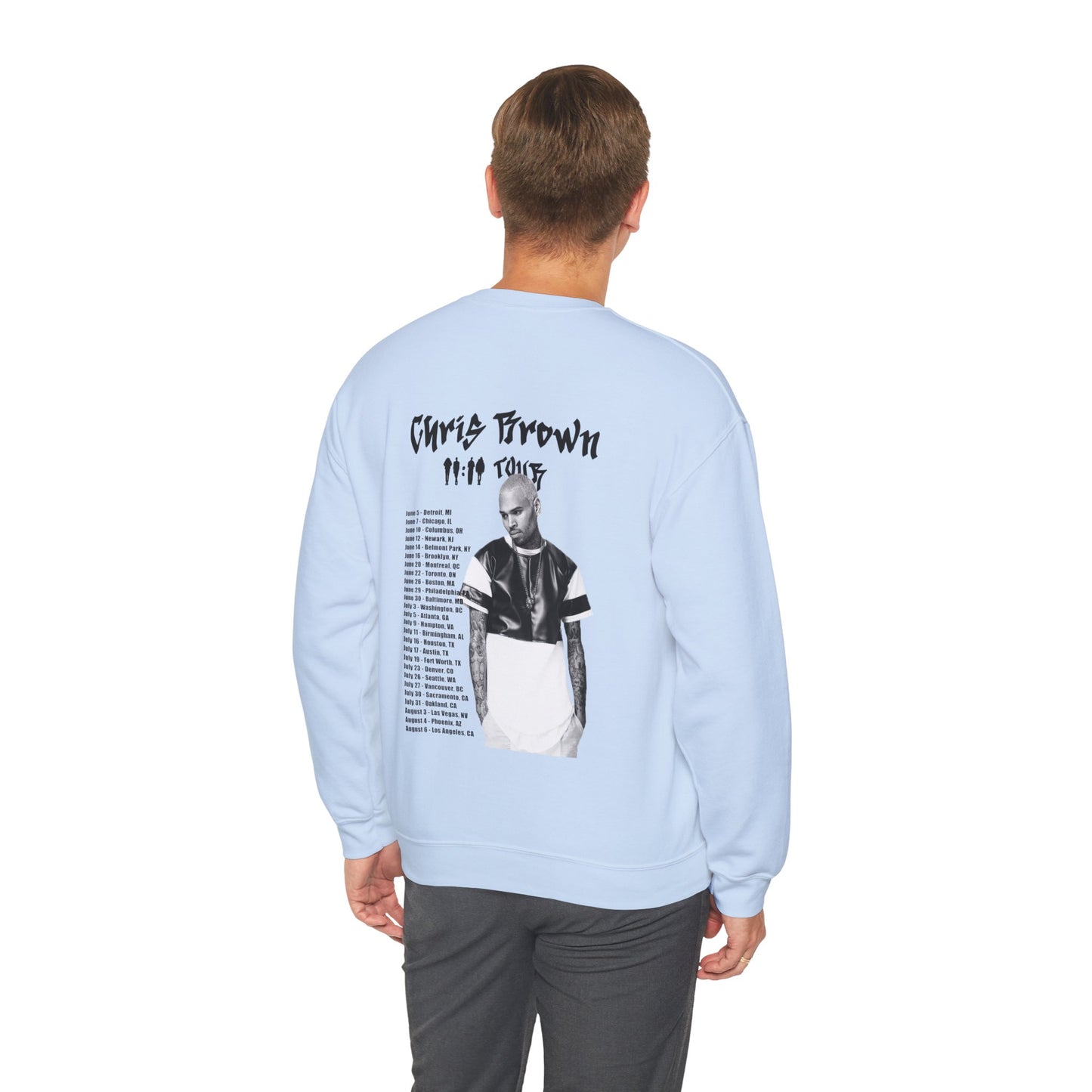 Chris Brown 11:11 Tour Dates (2024) Unisex Sweatshirt