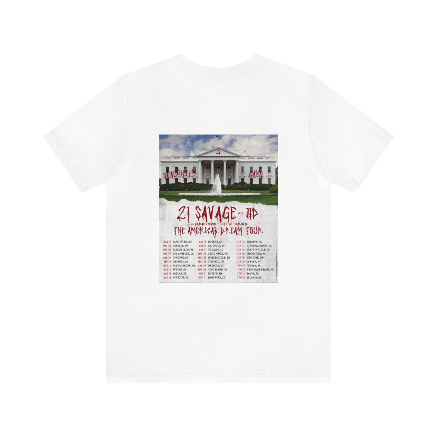 21 Savage THE AMERICAN DREAM Tour (2024) Shirt