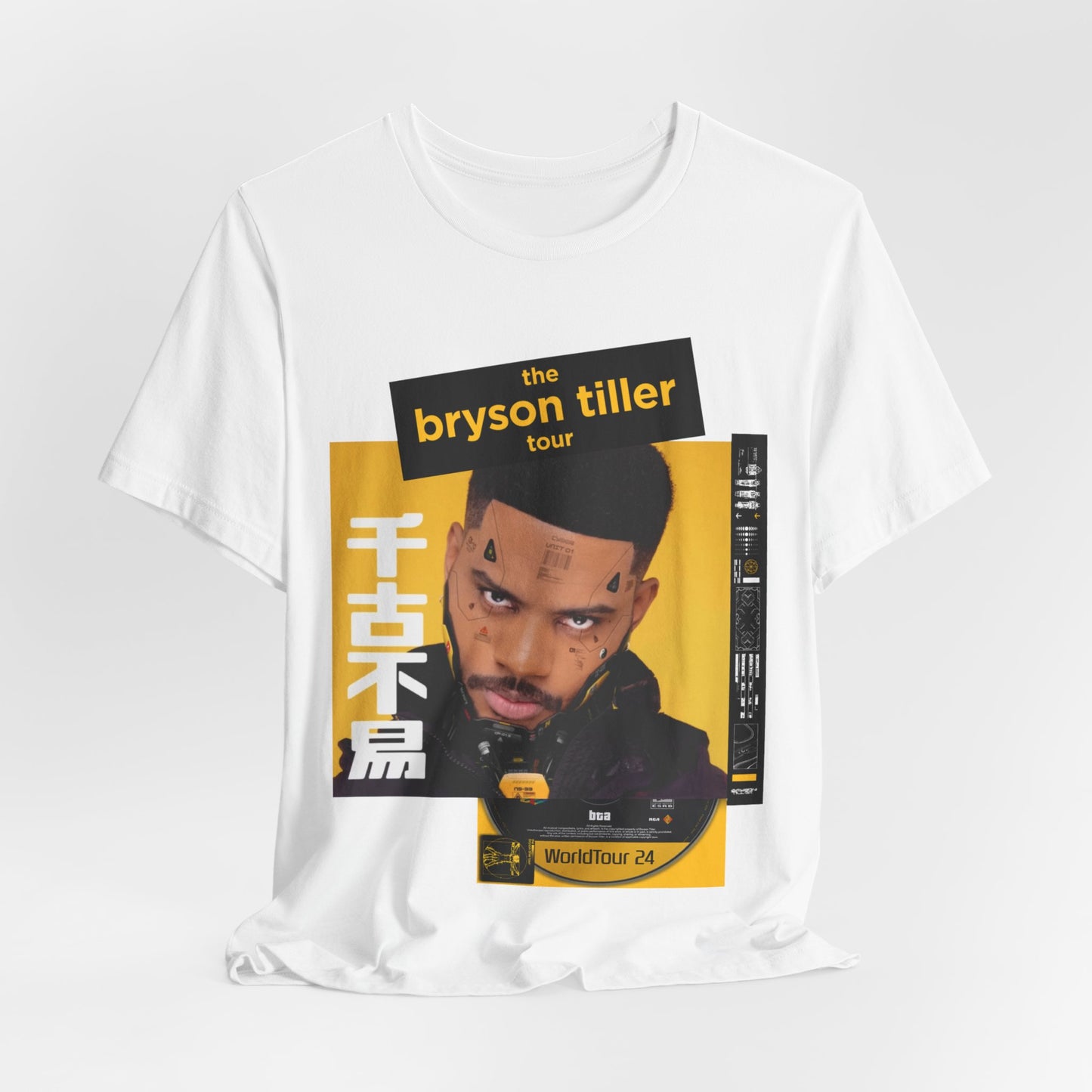 Bryson Tiller 2024 Tour (Double Sided With Dates) Unisex Shirt