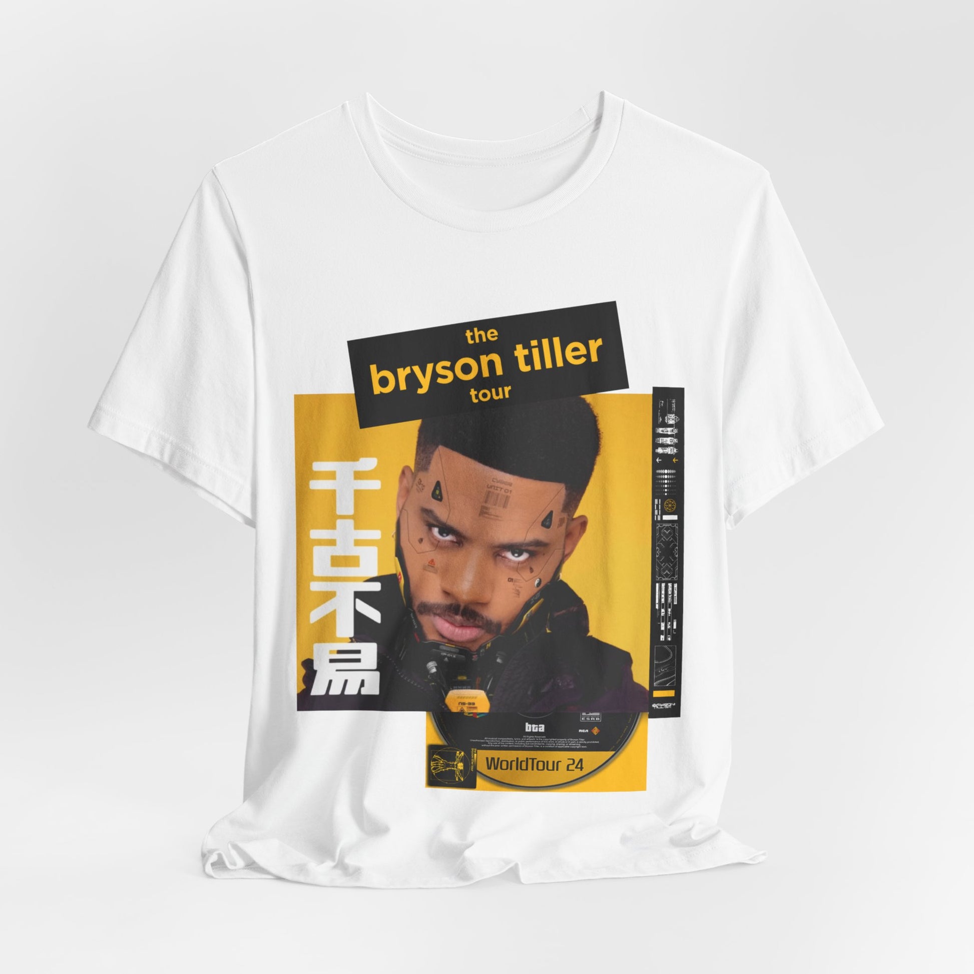 Bryson Tiller 2024 Tour (Double Sided With Dates) Unisex Shirt