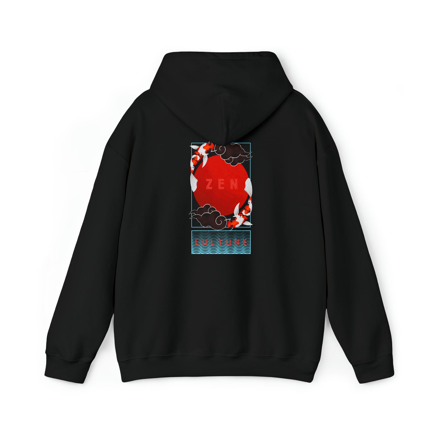 Zen Culture Koi Original Unisex Hooded Sweatshirt