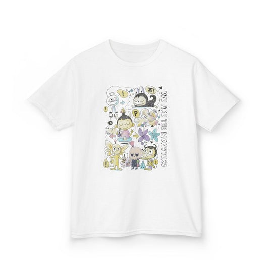 We Are The Monsters x Bubble Tea (Sketch Labubu-Inspired) Kid's Unisex Shirt