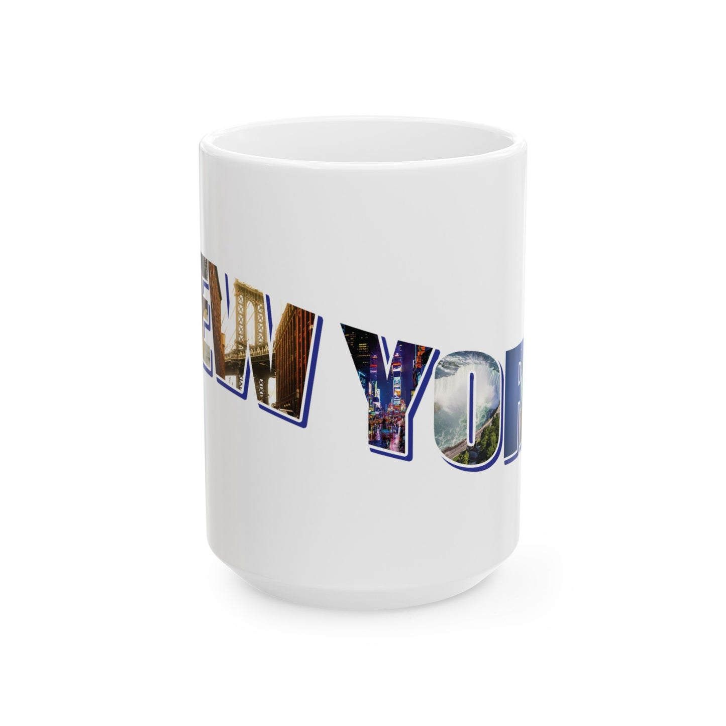 New York State Collage Ceramic Mug, (11oz, 15oz)