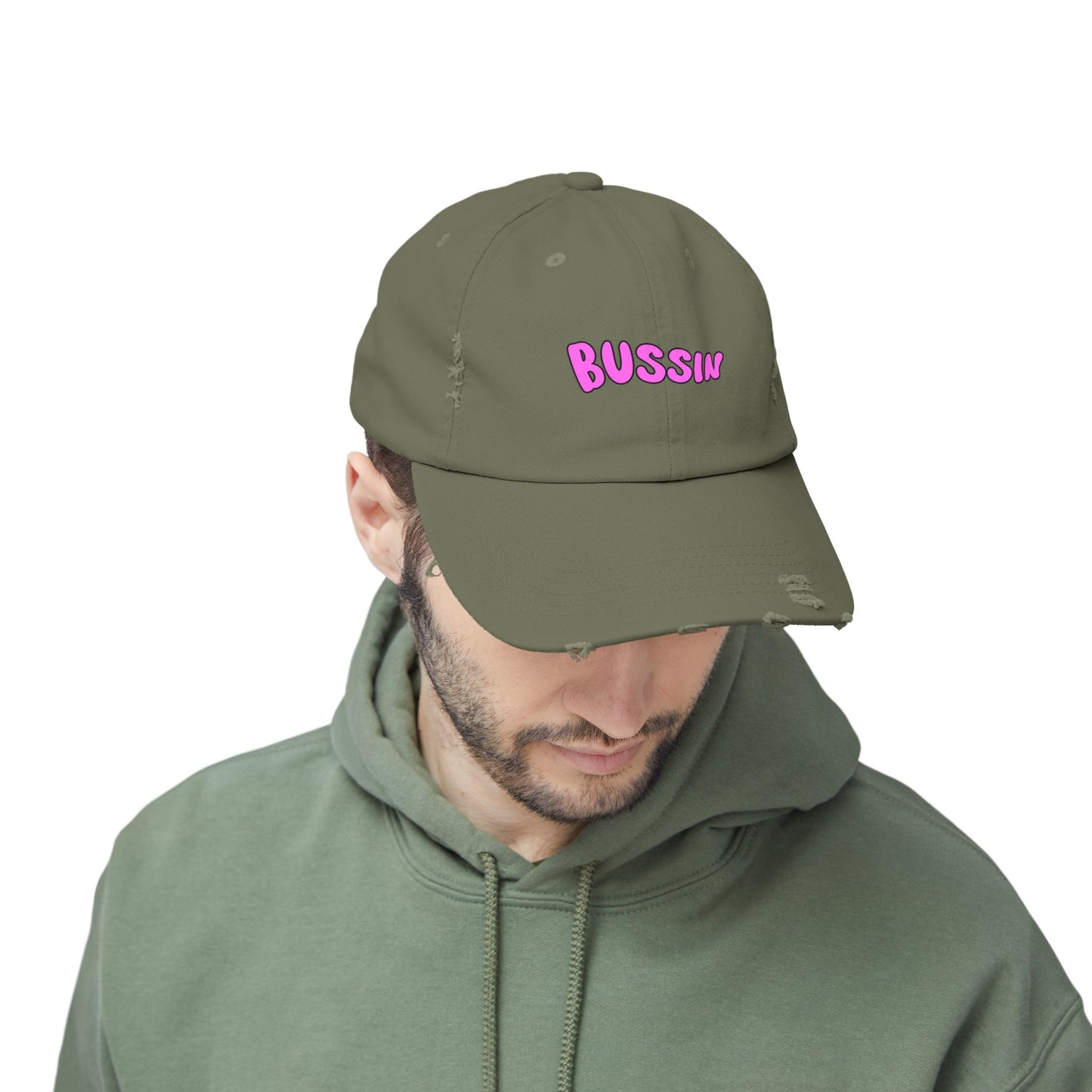 Bussin Unisex Distressed Cap