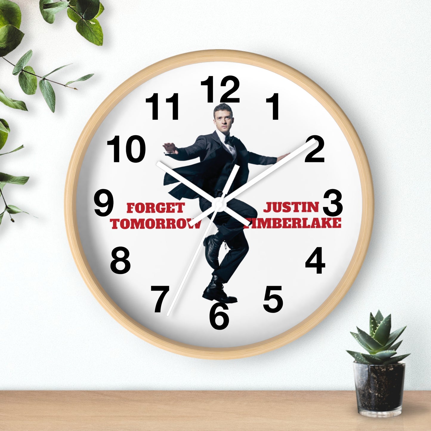 Justin Timberlake Forget Tomorrow 2024 Wall Clock