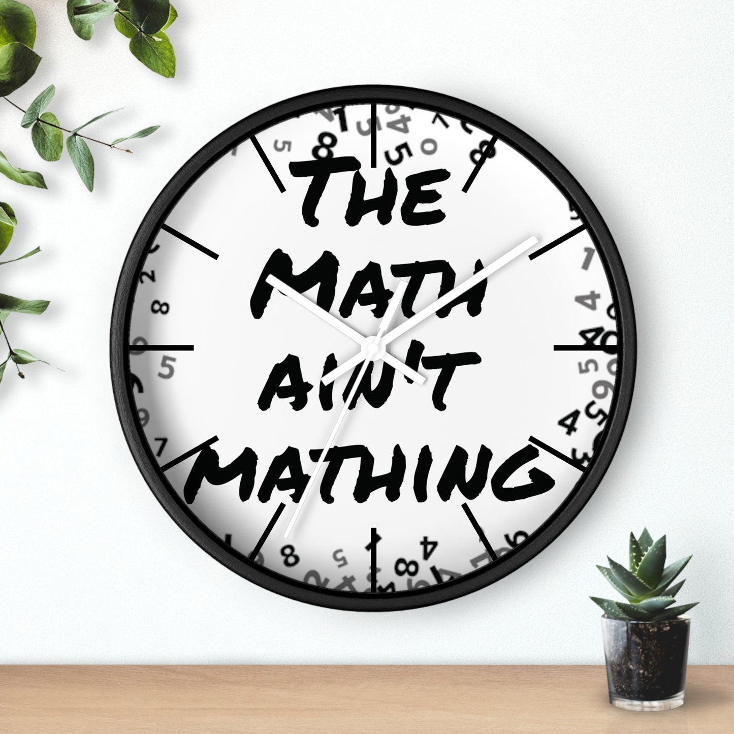 The Math ain't Mathing meme Wall Clock