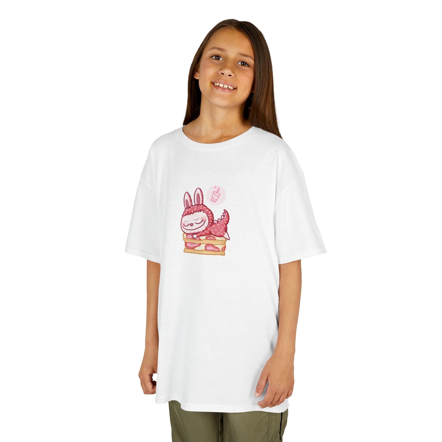 Zimomo (Labubu) X Bubble Tea! Popmart Kids Unisex Shirt