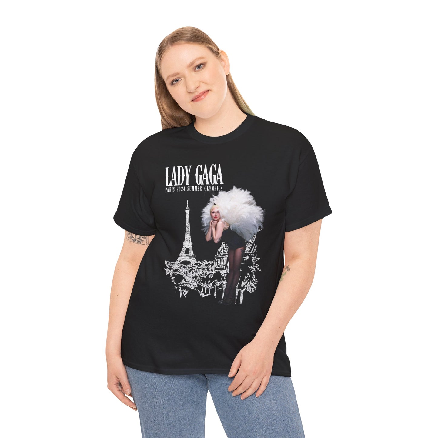 Lady Gaga 2024 Summer Olympics in Paris Unisex Shirt moulin rogue europe cancan