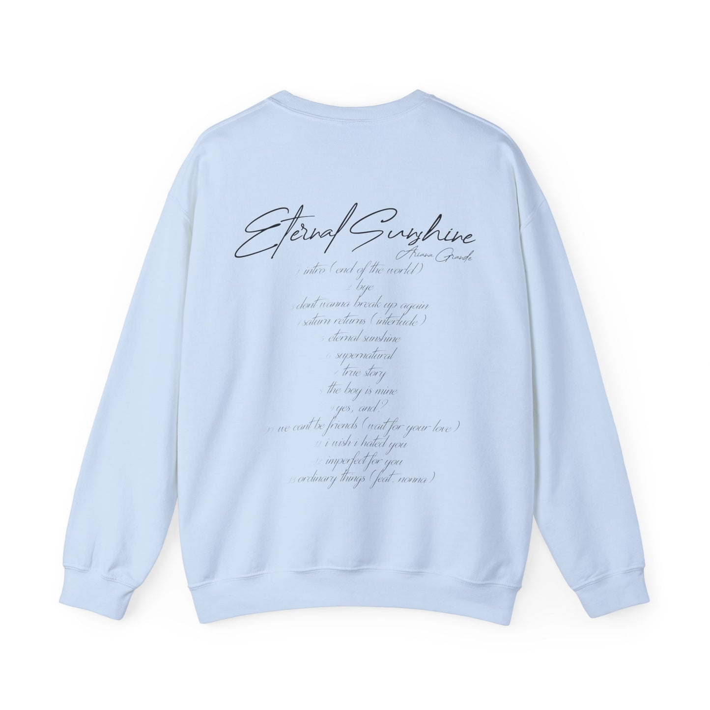 Eternal Sunshine Tracklist (Ariana Grande 2024) Unisex Sweatshirt