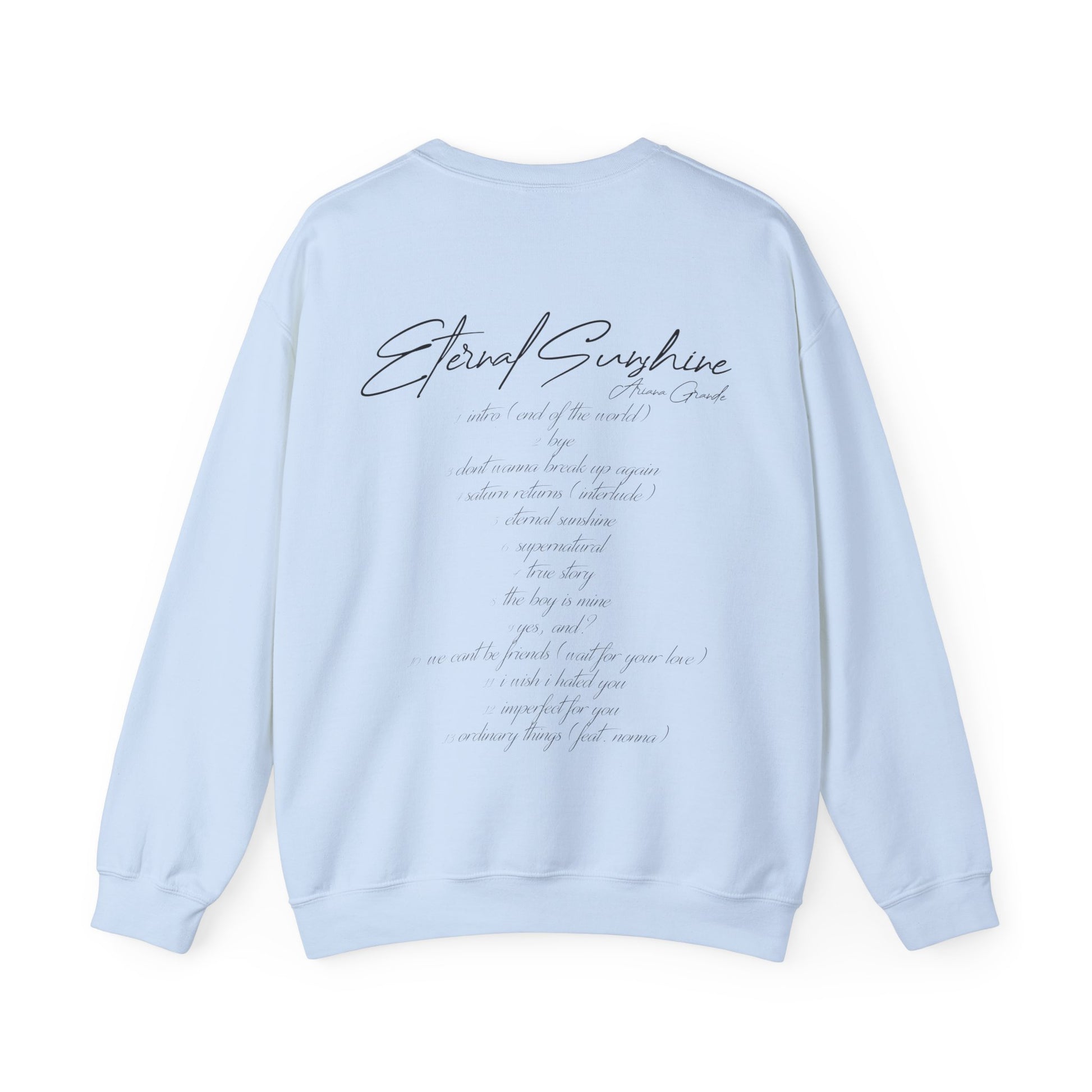 Eternal Sunshine Tracklist (Ariana Grande 2024) Unisex Sweatshirt