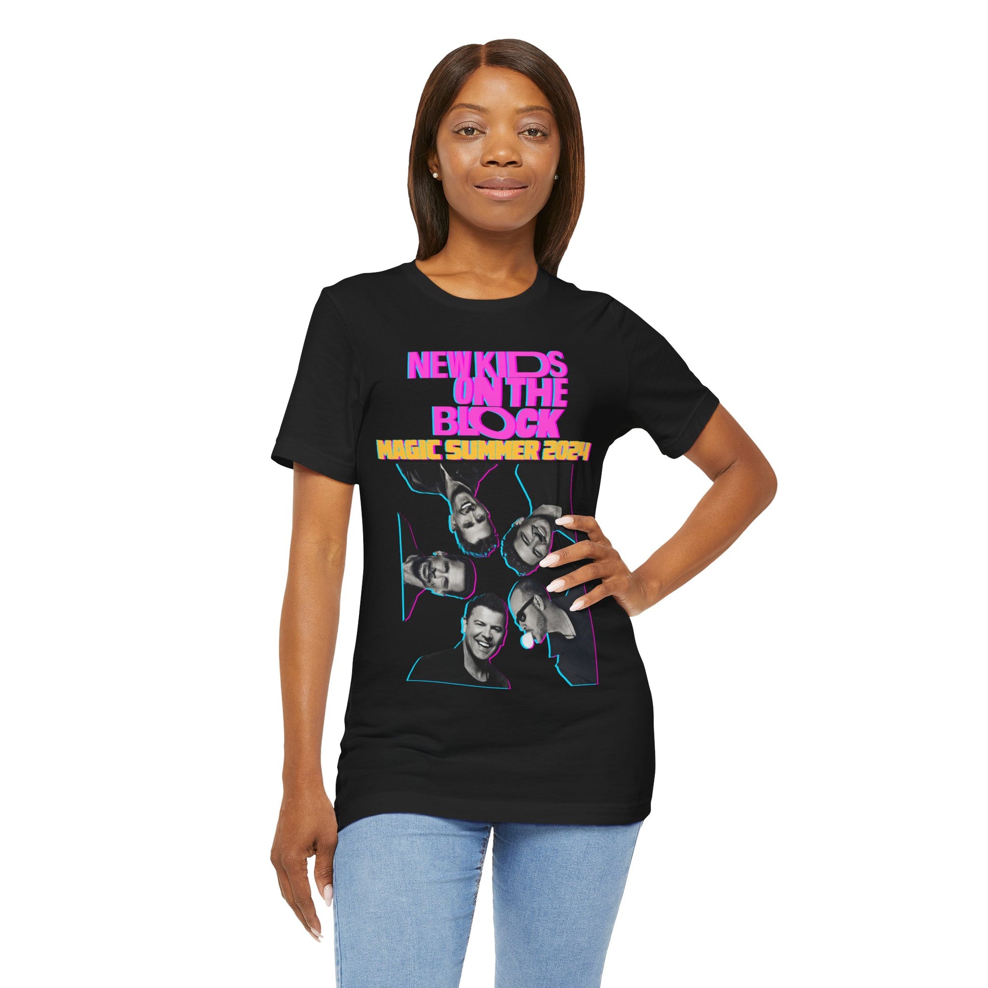 New Kids On The Block NKOTB 2024 Magic Summer TOUR (Double Sided) Unisex Shirt