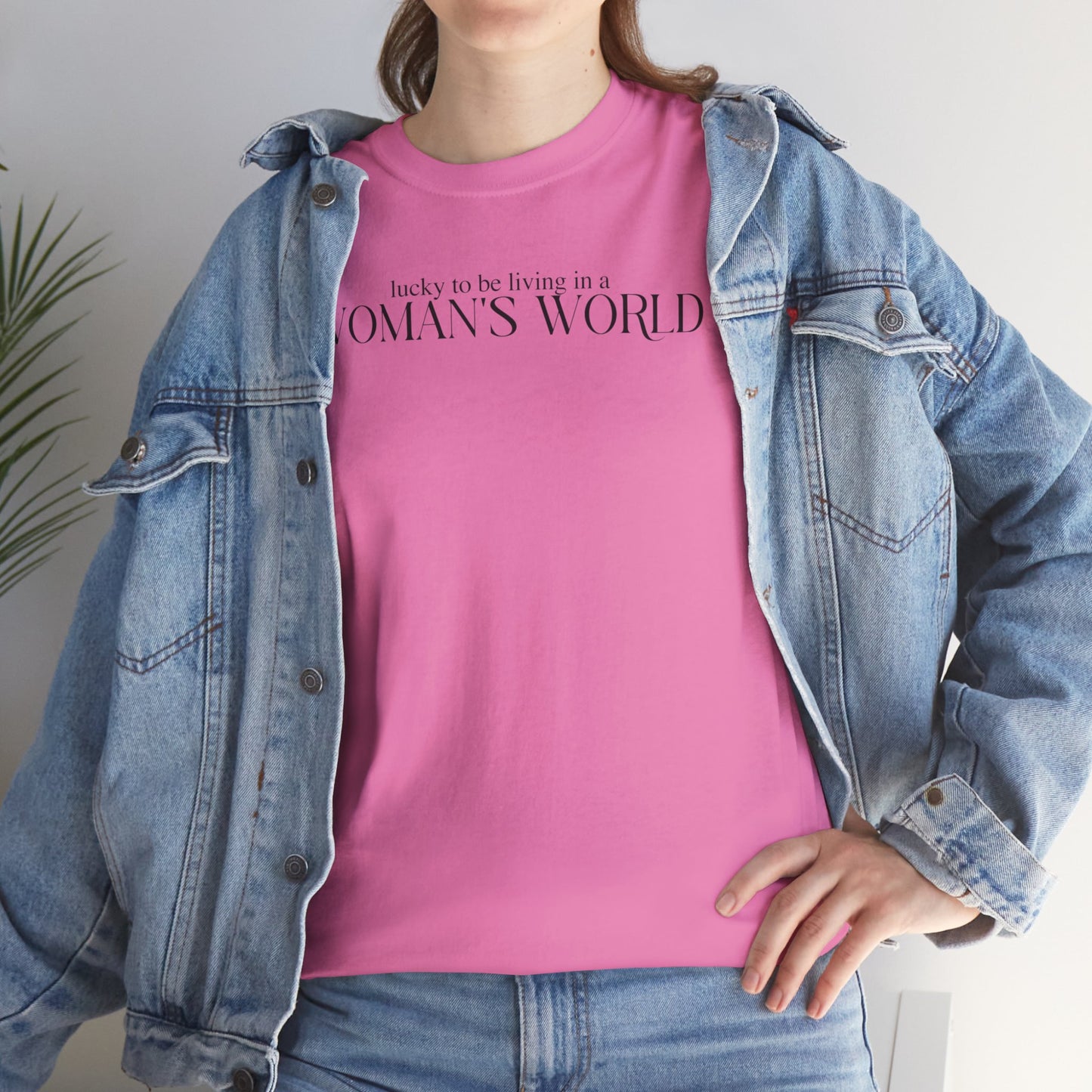 Lucky to be Living in a WOMAN'S WORLD (Katy Perry 2024 New Album Teaser) Inspired Unisex Shirt