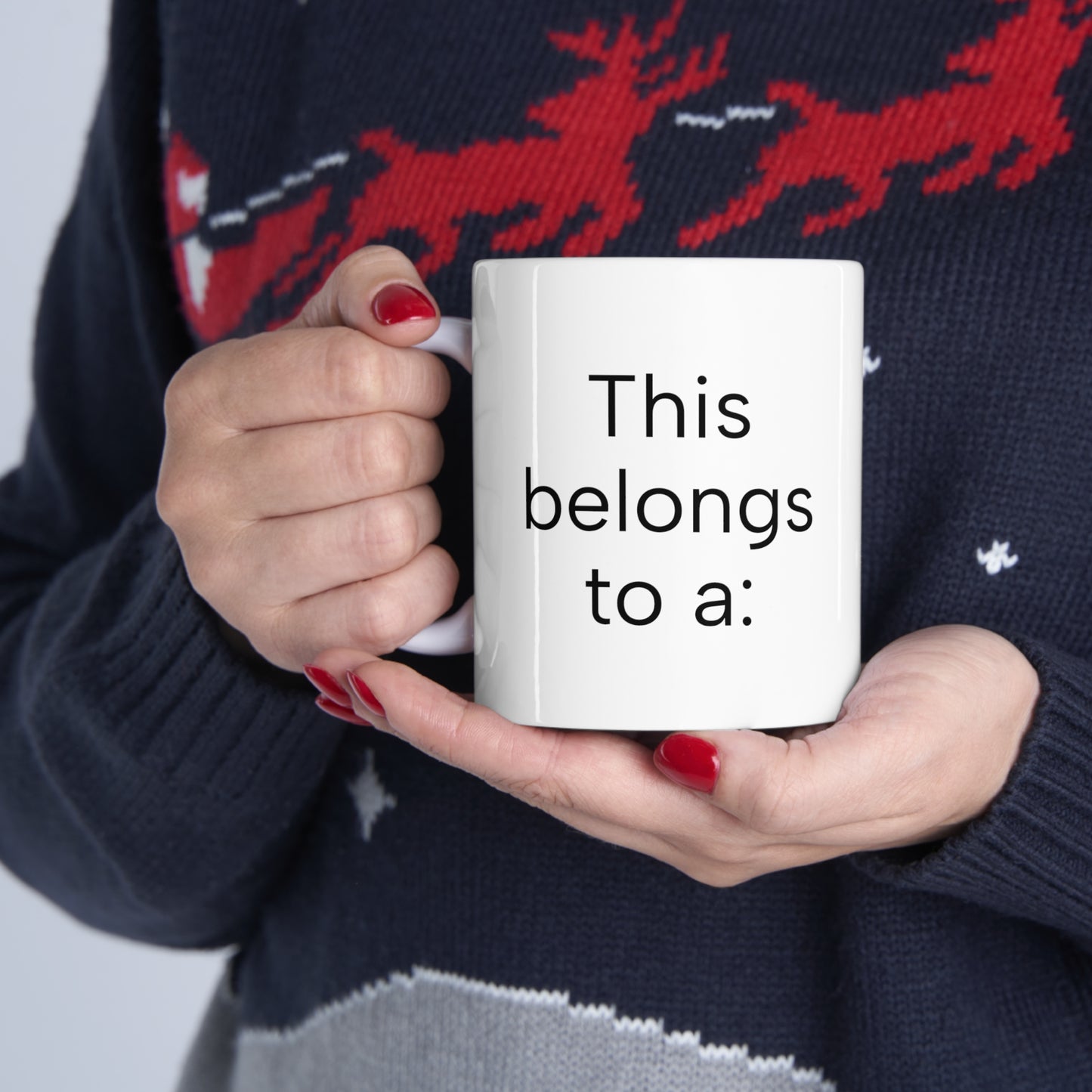 "This belongs to a" generation nicknames humor gift Mug 11oz for boomers, GenX, Millennials, GenZ or Gen Alpha