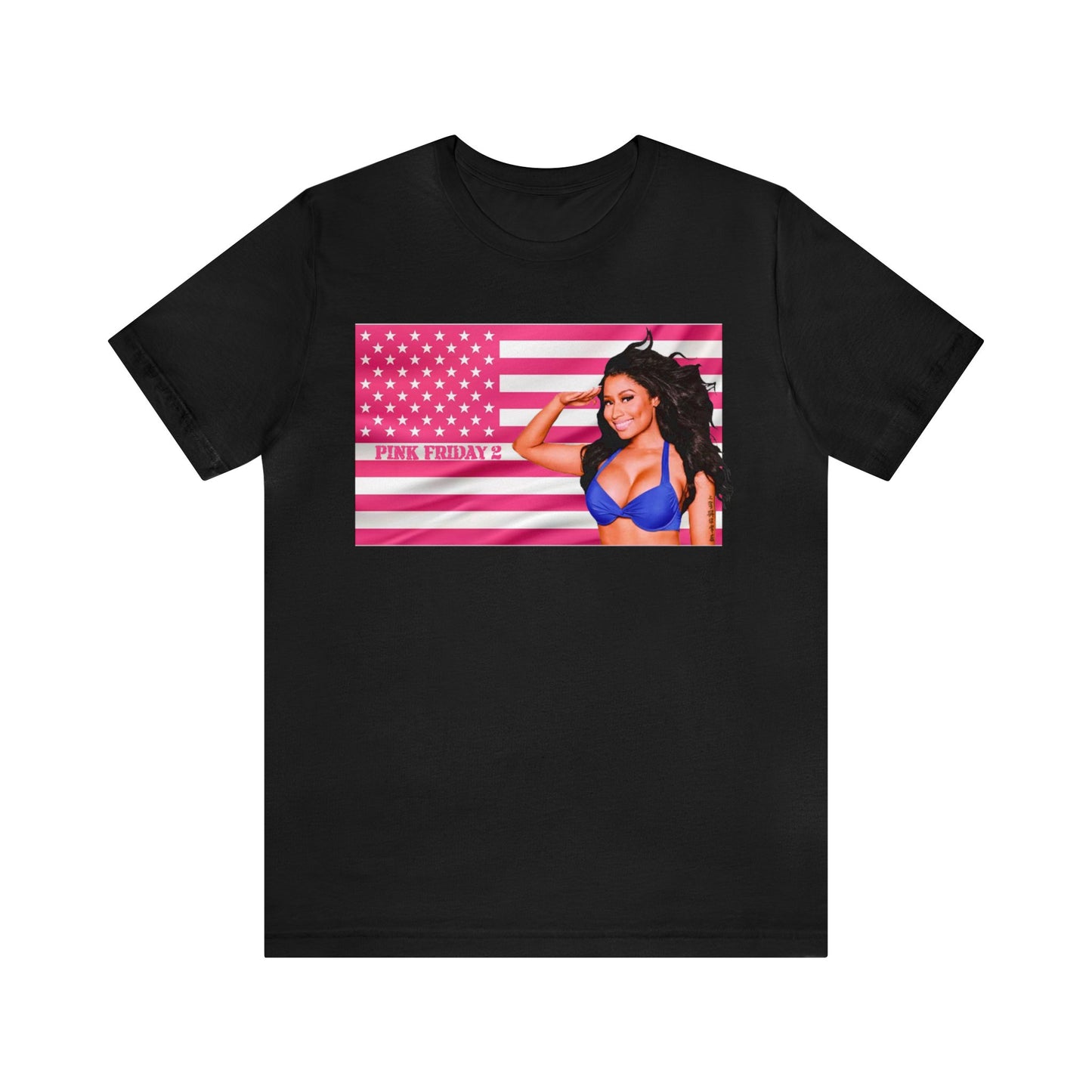 Pink Friday 2 Flag (Nicki Minaj) Unisex Jersey Short Sleeve Tee