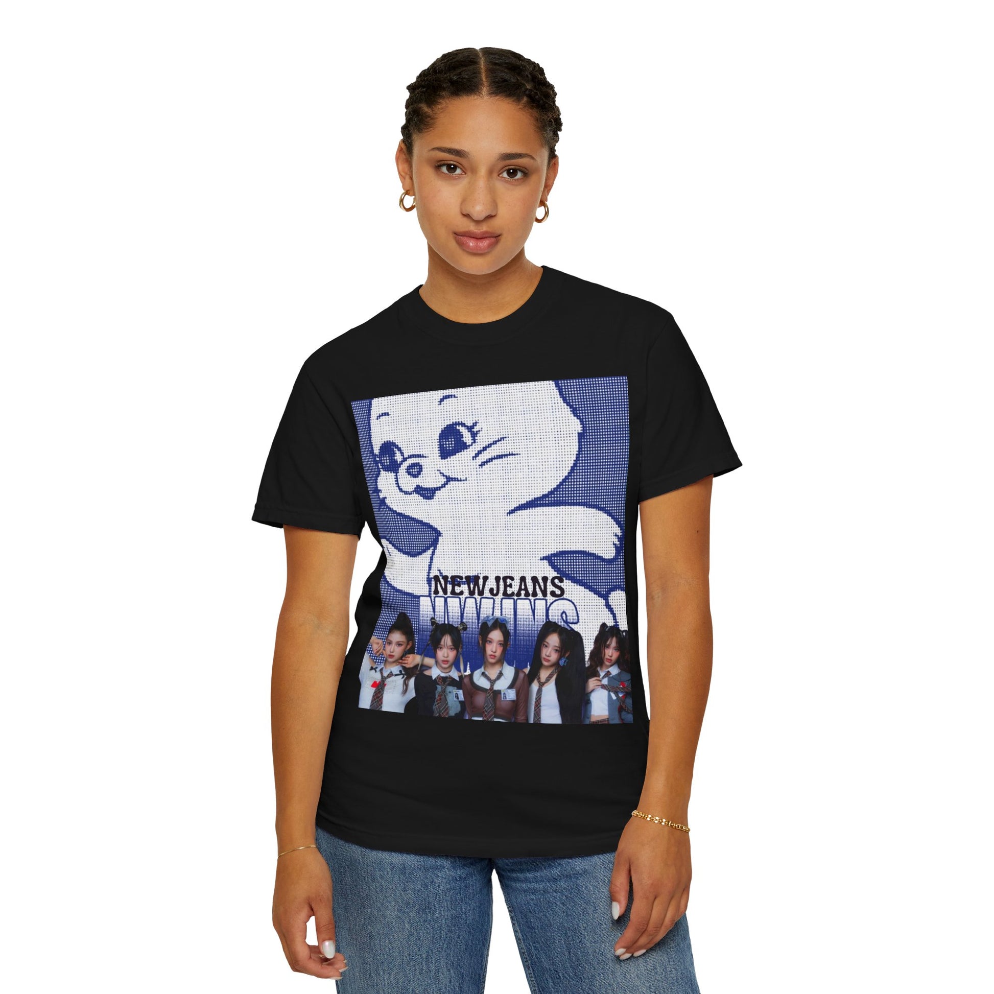 New Jeans Kpop girlgroup Unisex Garment-Dyed T-shirt