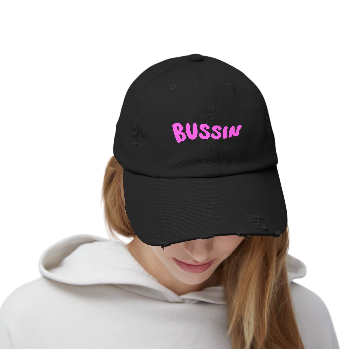 Bussin Unisex Distressed Cap