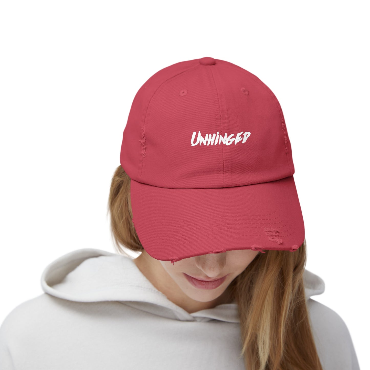 Unhinged Unisex Distressed Cap