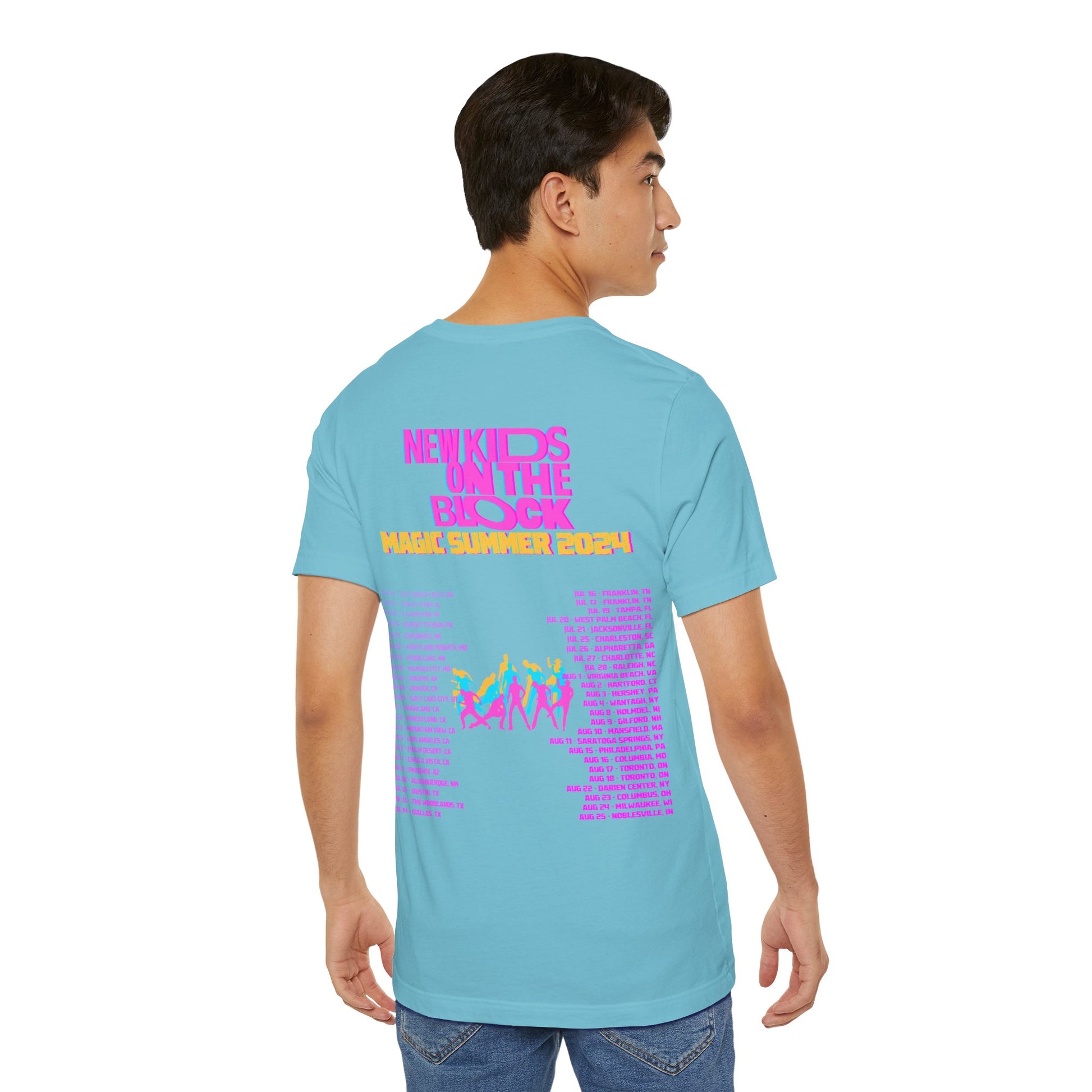 New Kids On The Block NKOTB 2024 Magic Summer TOUR (Double Sided) Unisex Shirt