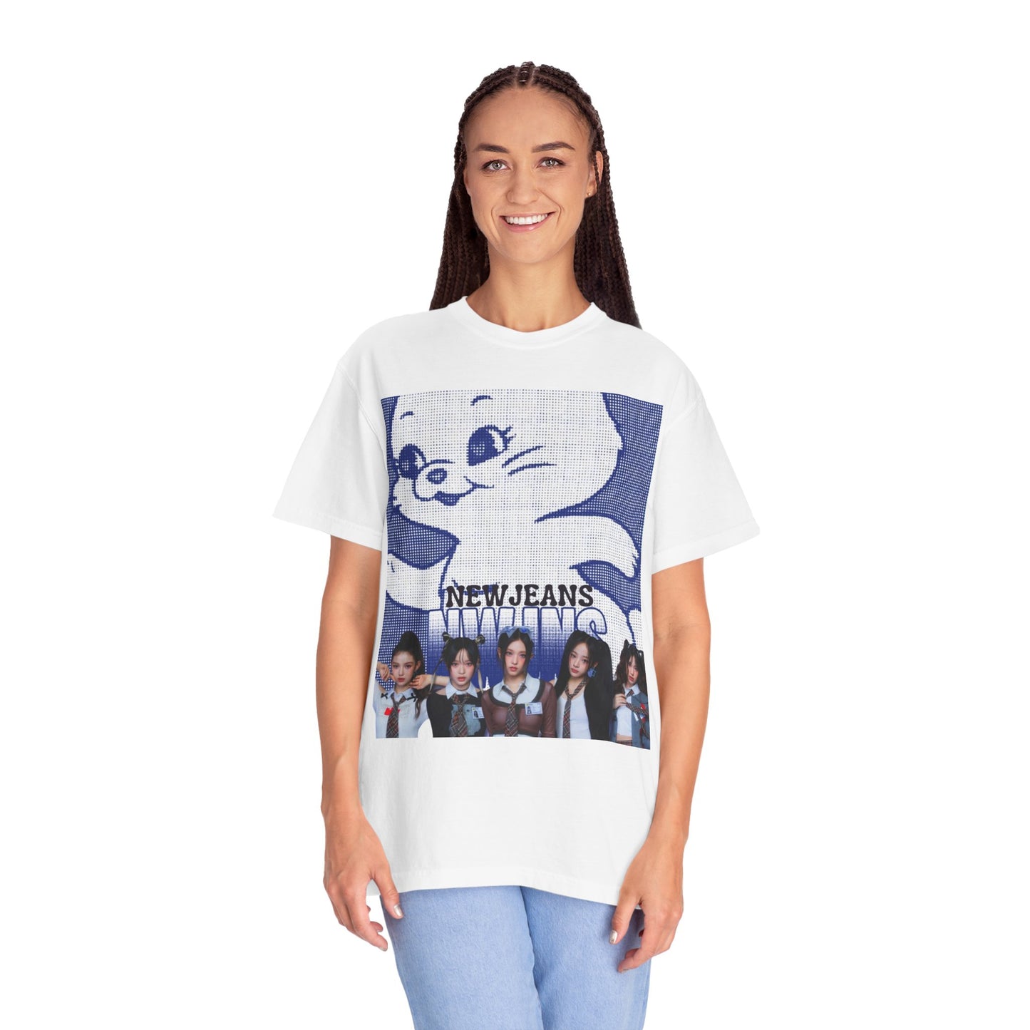 New Jeans Kpop girlgroup Unisex Garment-Dyed T-shirt