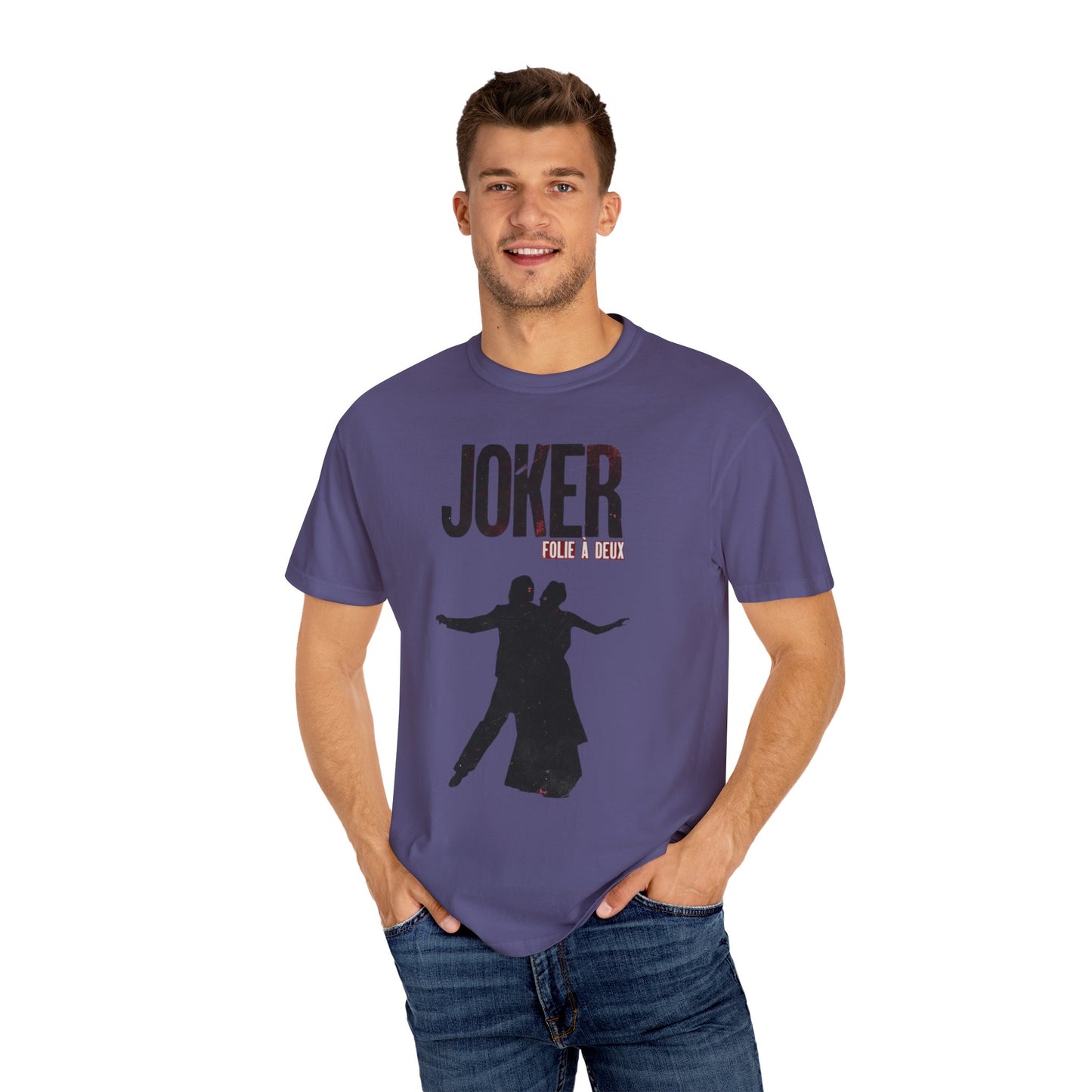 Joker 2 Folie a deux Joaquin Phoenix Lady Gaga Unisex Garment-Dyed T-shirt