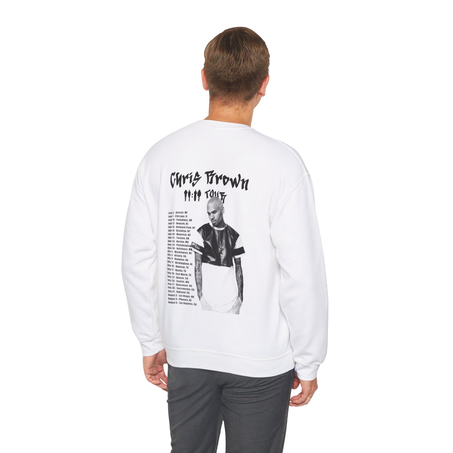 Chris Brown 11:11 Tour Dates (2024) Unisex Sweatshirt