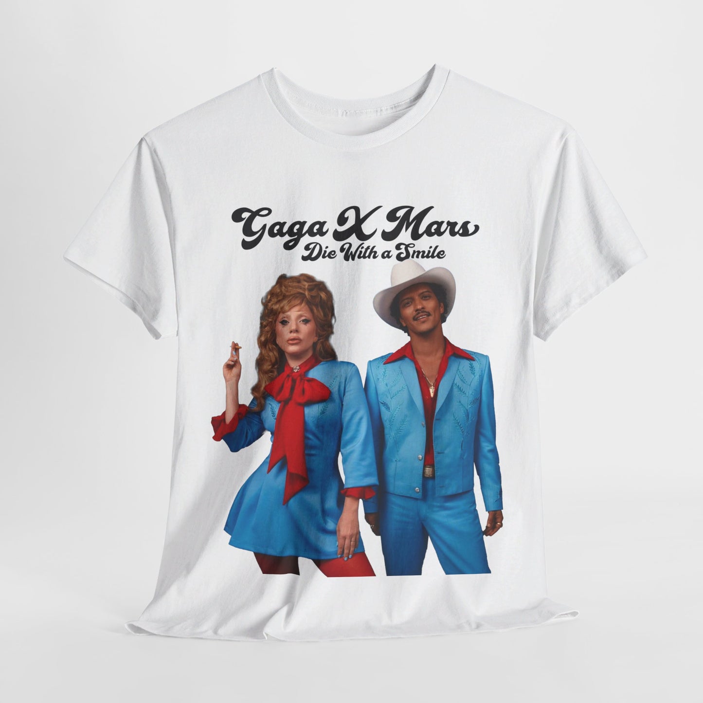 Lady Gaga X Bruno Mars (Die With a Smile) 2024 New Song Unisex Shirt