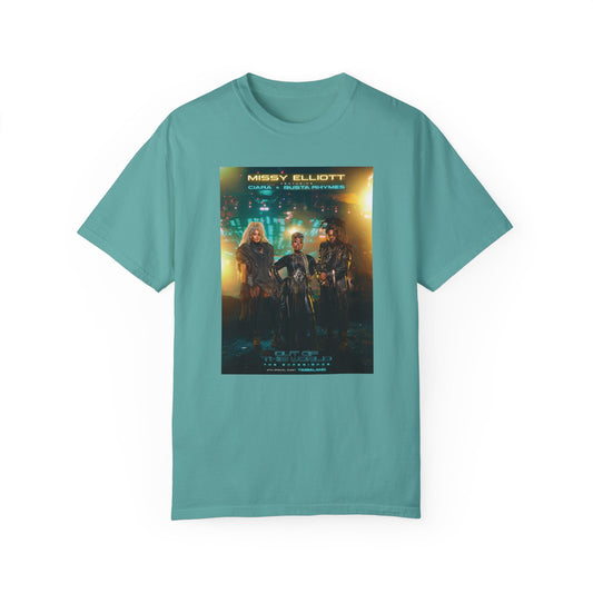 Missy Elliott Ciara Busta Rhymes Out of this world tour Unisex Garment-Dyed tee