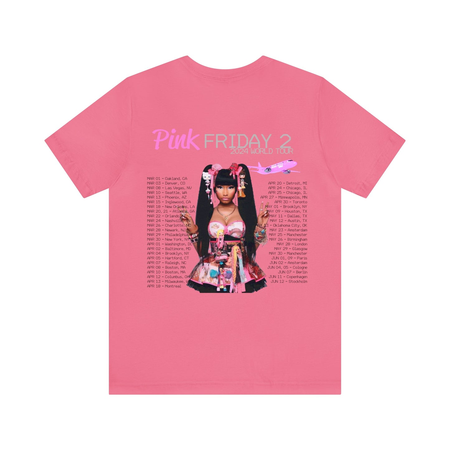 Pink Friday 2 (Nicki Minaj) 2024 World Tour Dates Shirt