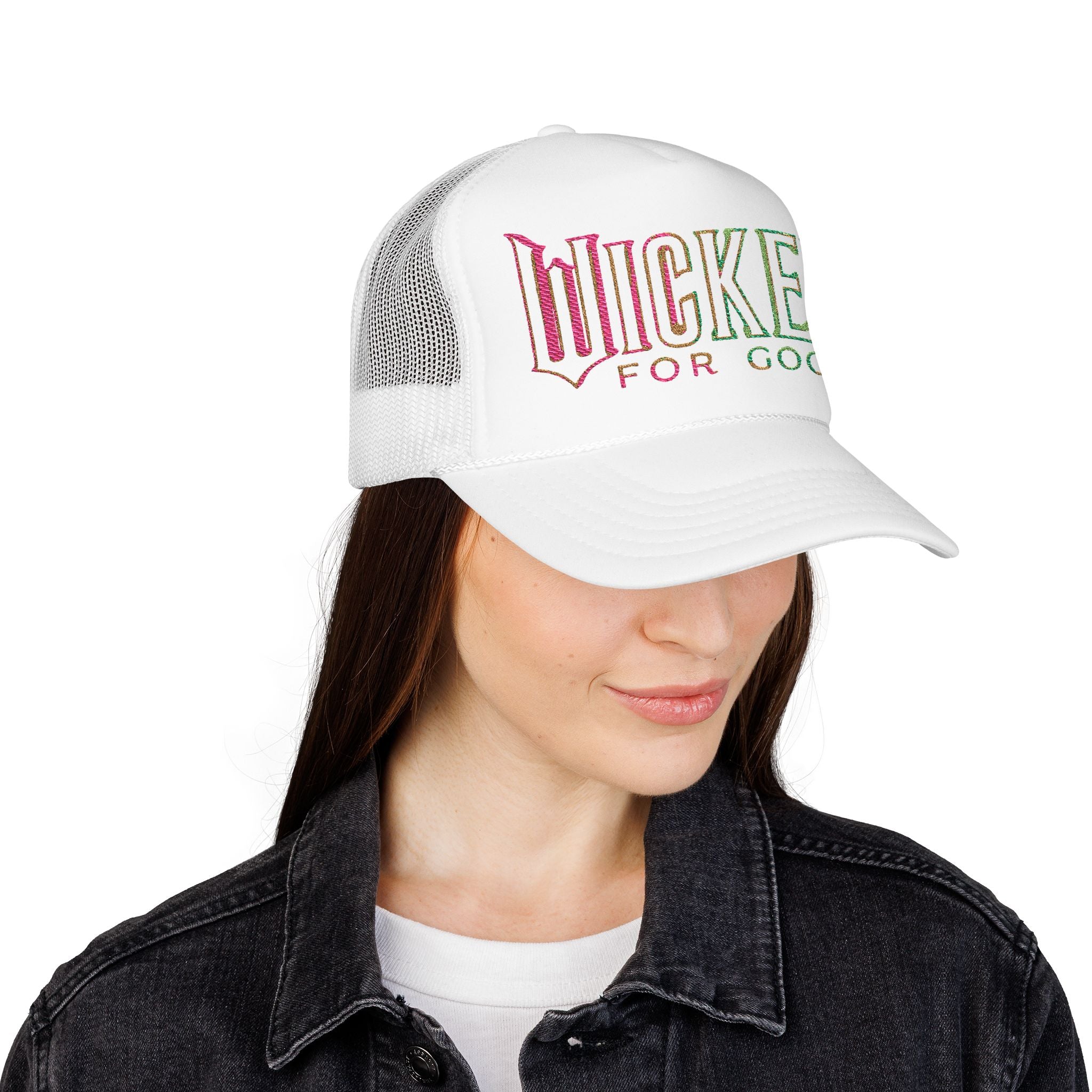 Wicked for good movie Trucker Mesh Cap – BUBBLE POPS