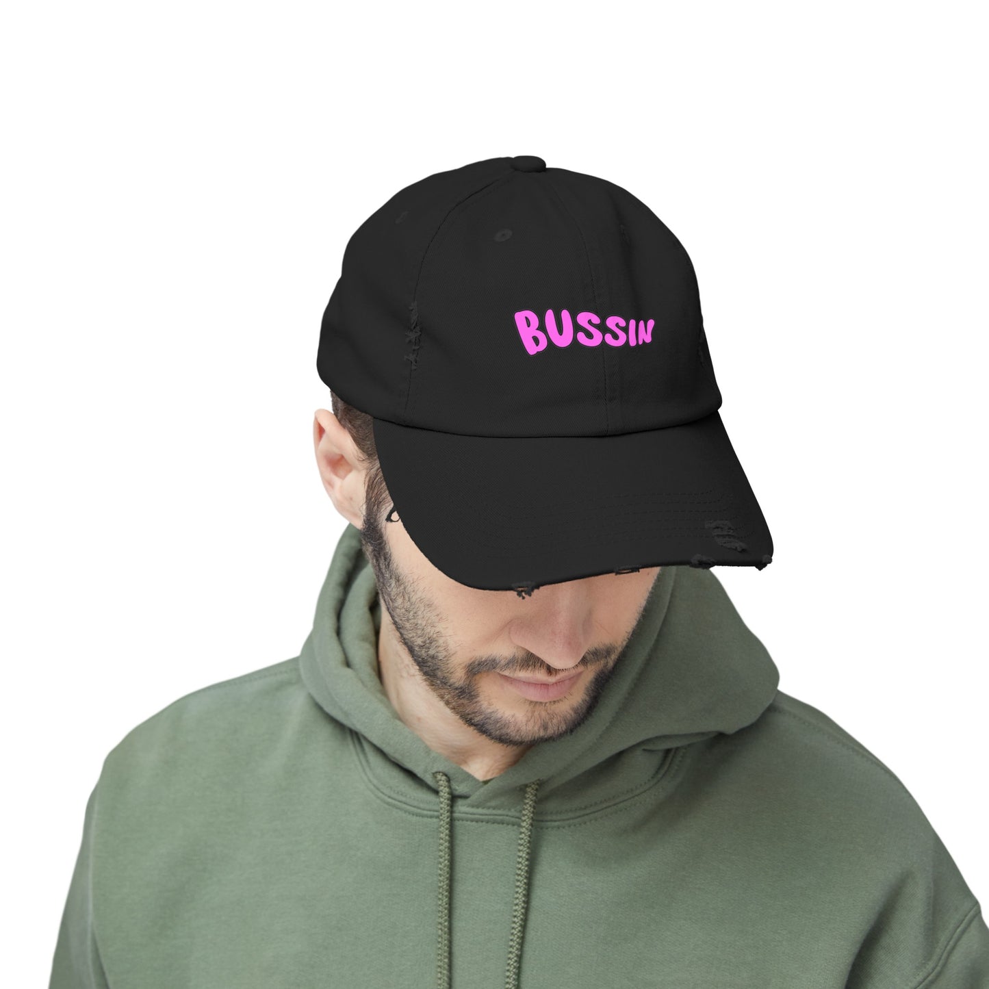 Bussin Unisex Distressed Cap