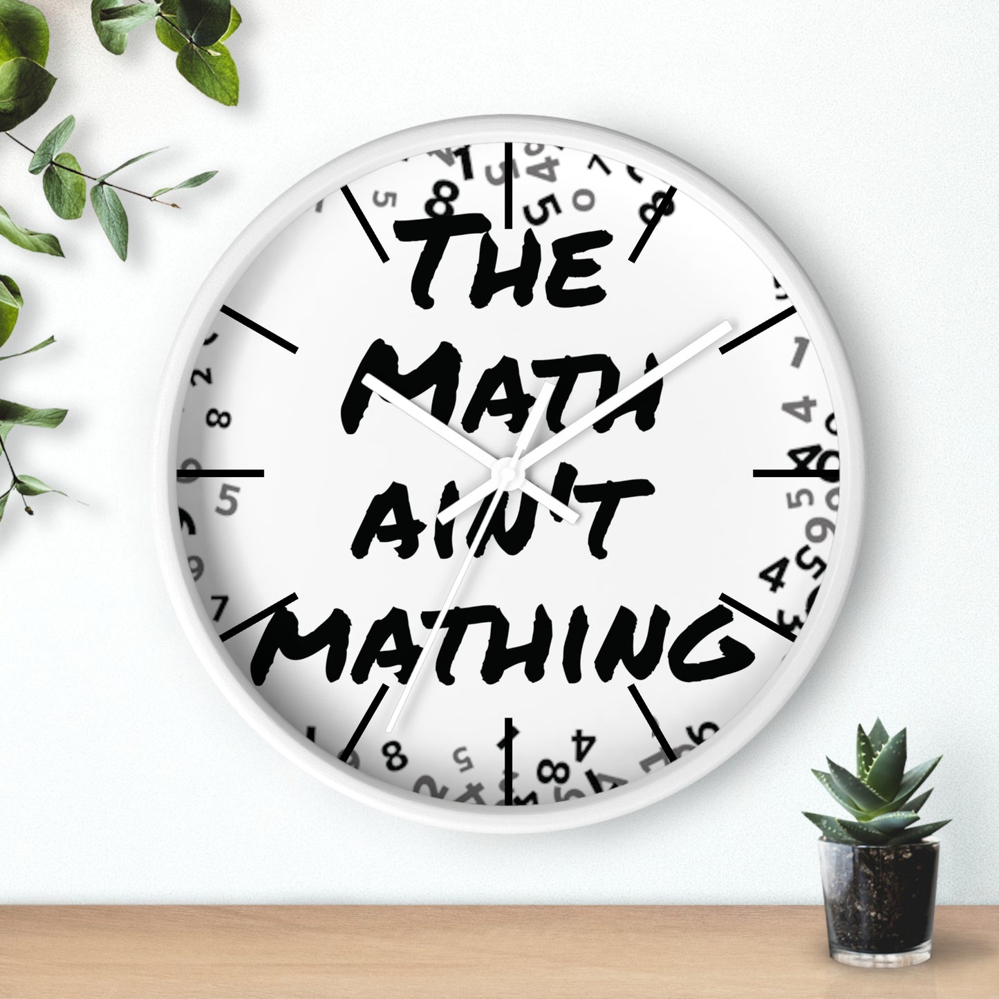 The Math ain't Mathing meme Wall Clock