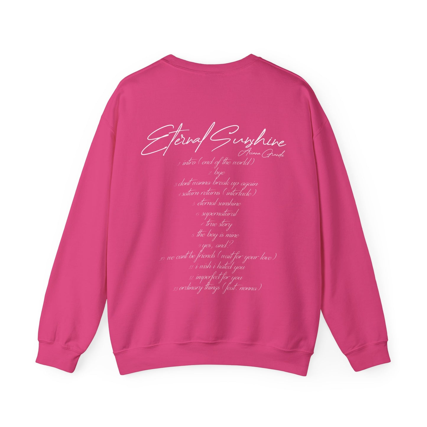 Eternal Sunshine Tracklist (Ariana Grande 2024) Unisex Sweatshirt