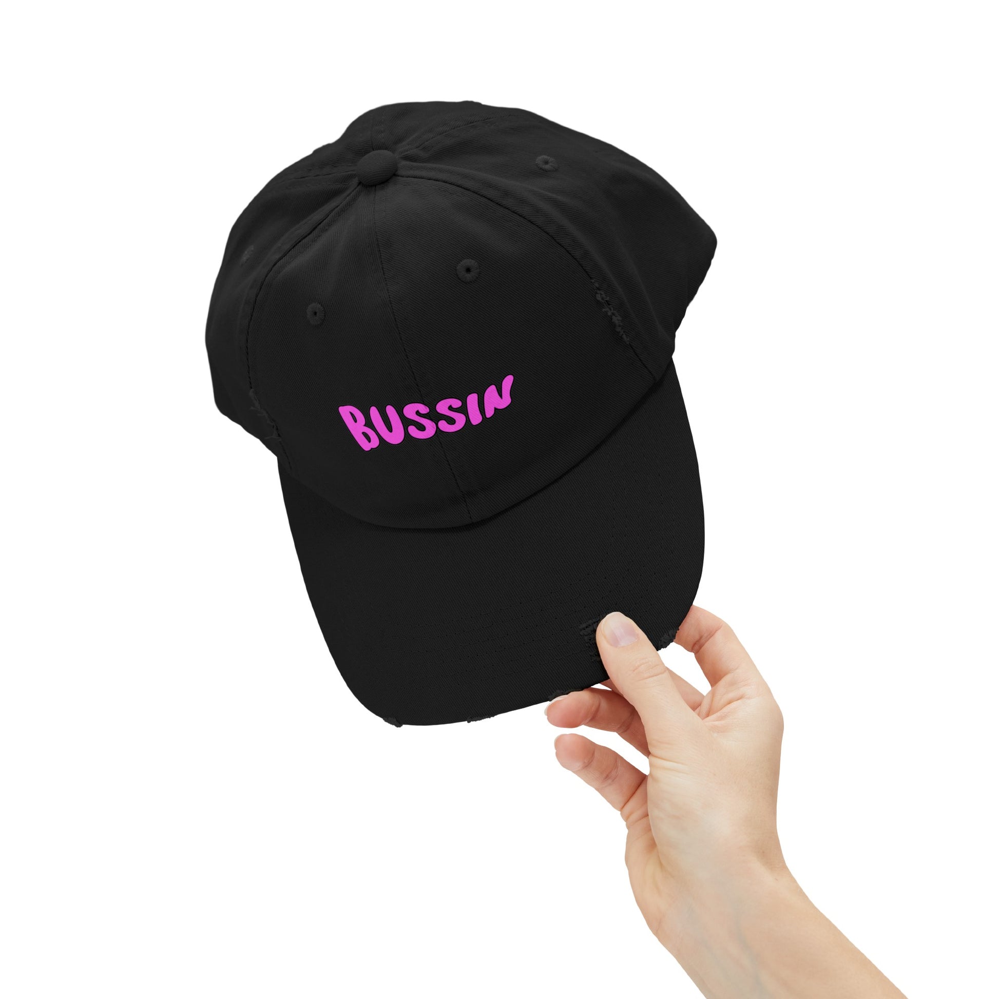 Bussin Unisex Distressed Cap