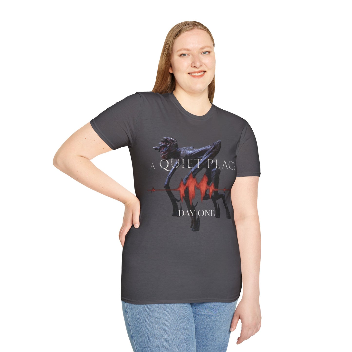 A Quiet Place Day one 2024 movie Unisex Softstyle T-Shirt