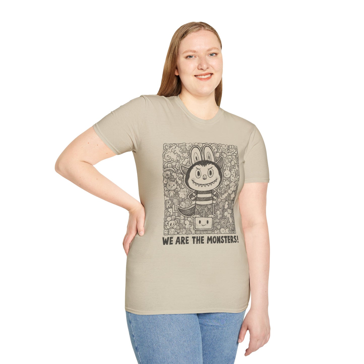 We Are The Monsters! (Sketch Labubu-Inspired) Adult Unisex Shirt