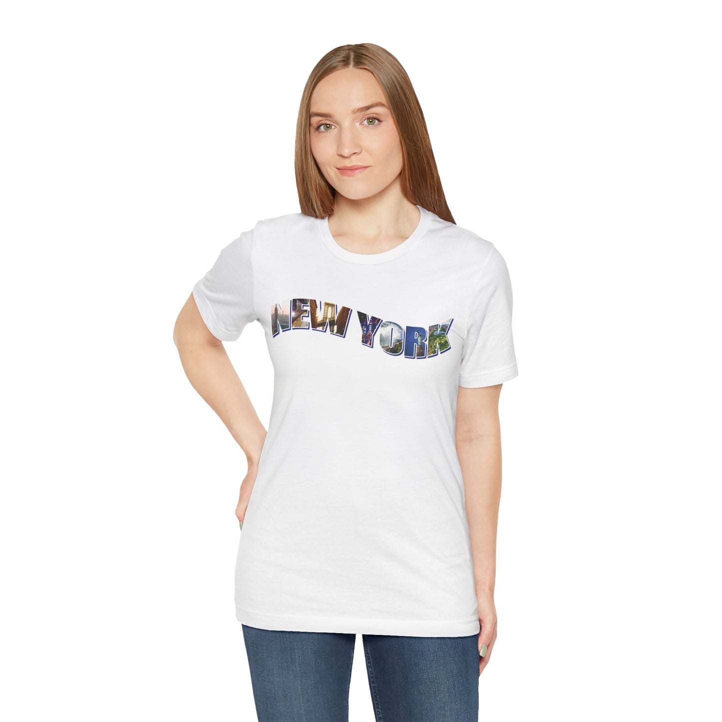 New York State Collage Unisex Jersey Short Sleeve Tee