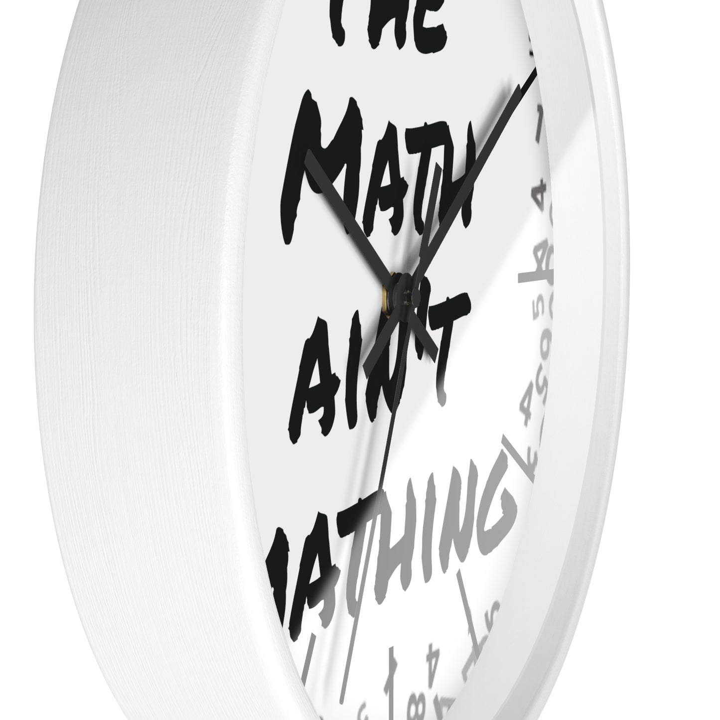 The Math ain't Mathing meme Wall Clock