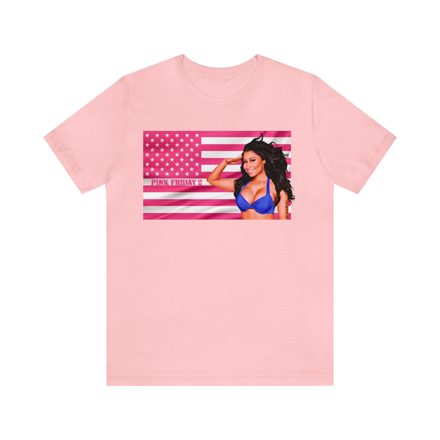 Pink Friday 2 Flag (Nicki Minaj) Unisex Jersey Short Sleeve Tee