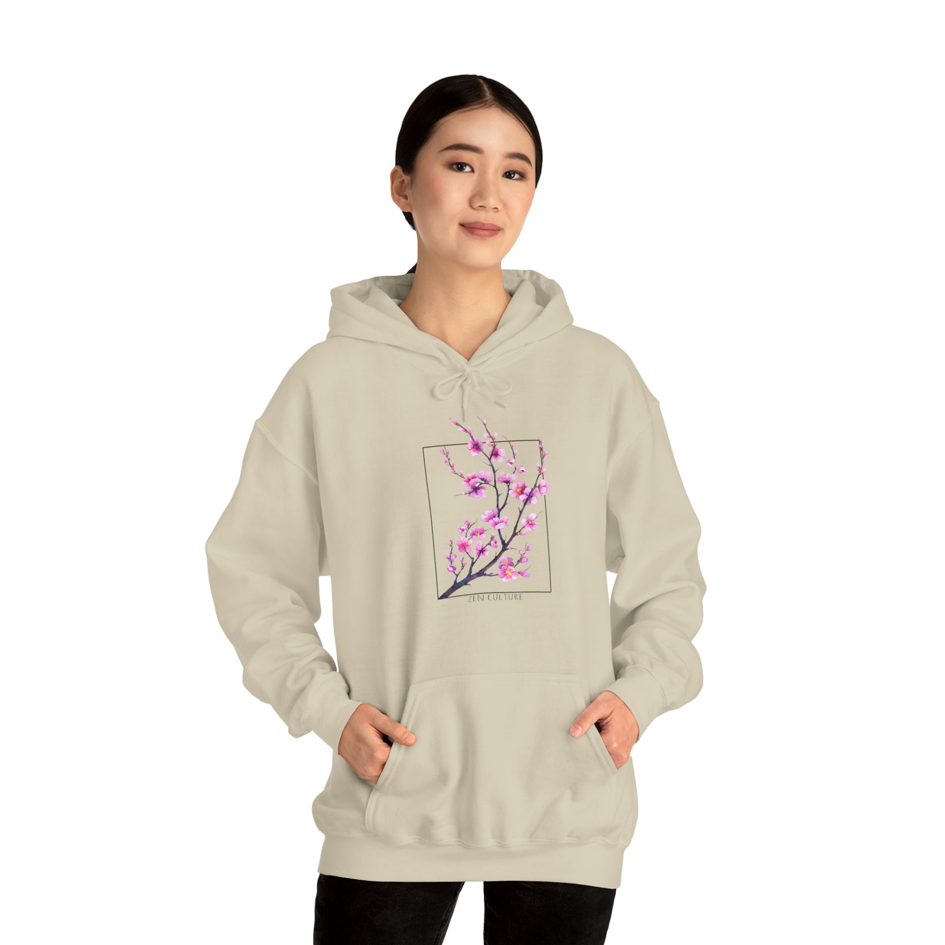 Blossom Serenity Sweatshirt -Zen Culture cherry blossom hoodie