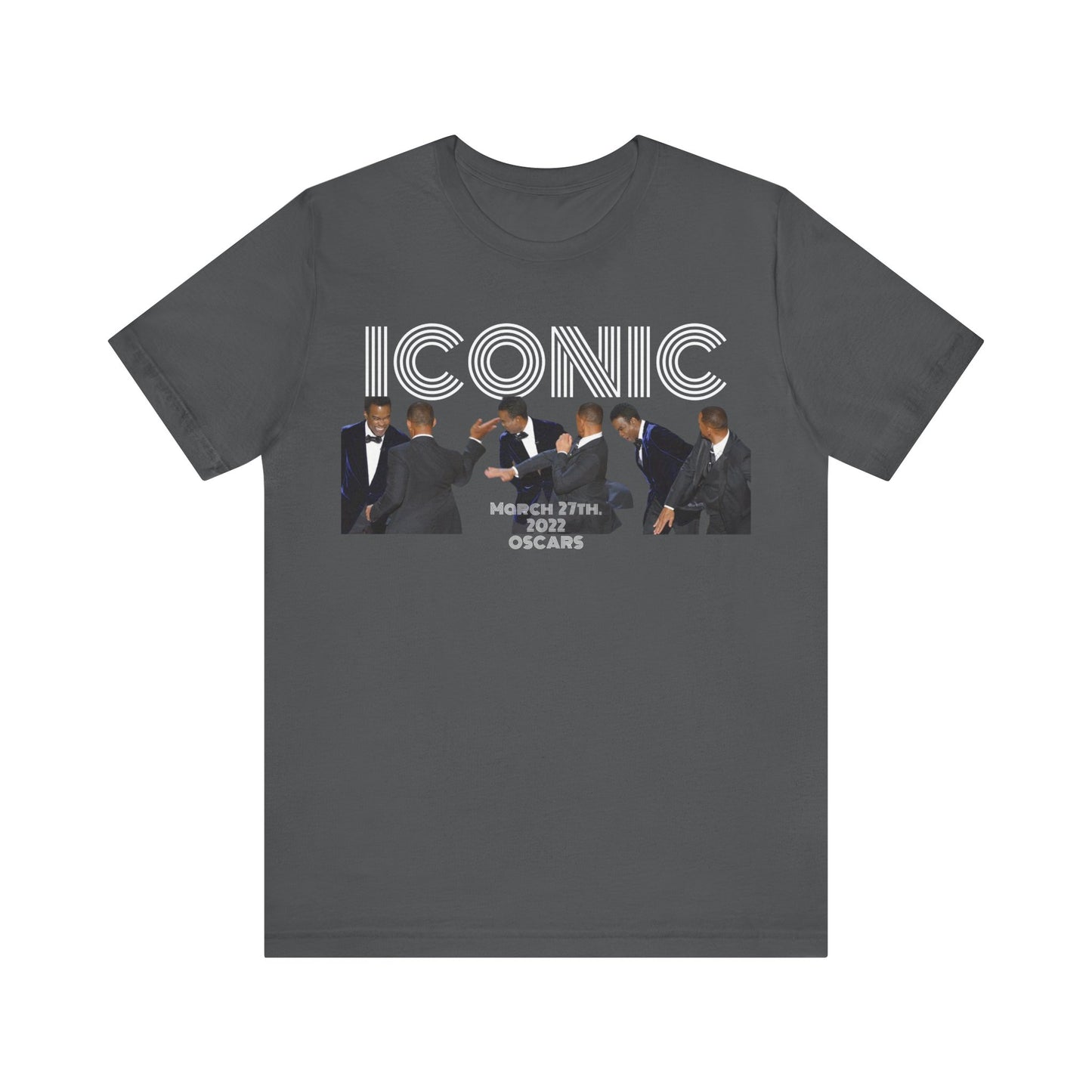 ICONIC 2022 Oscar slap Will Smith and Chris Rock Unisex Jersey Tee