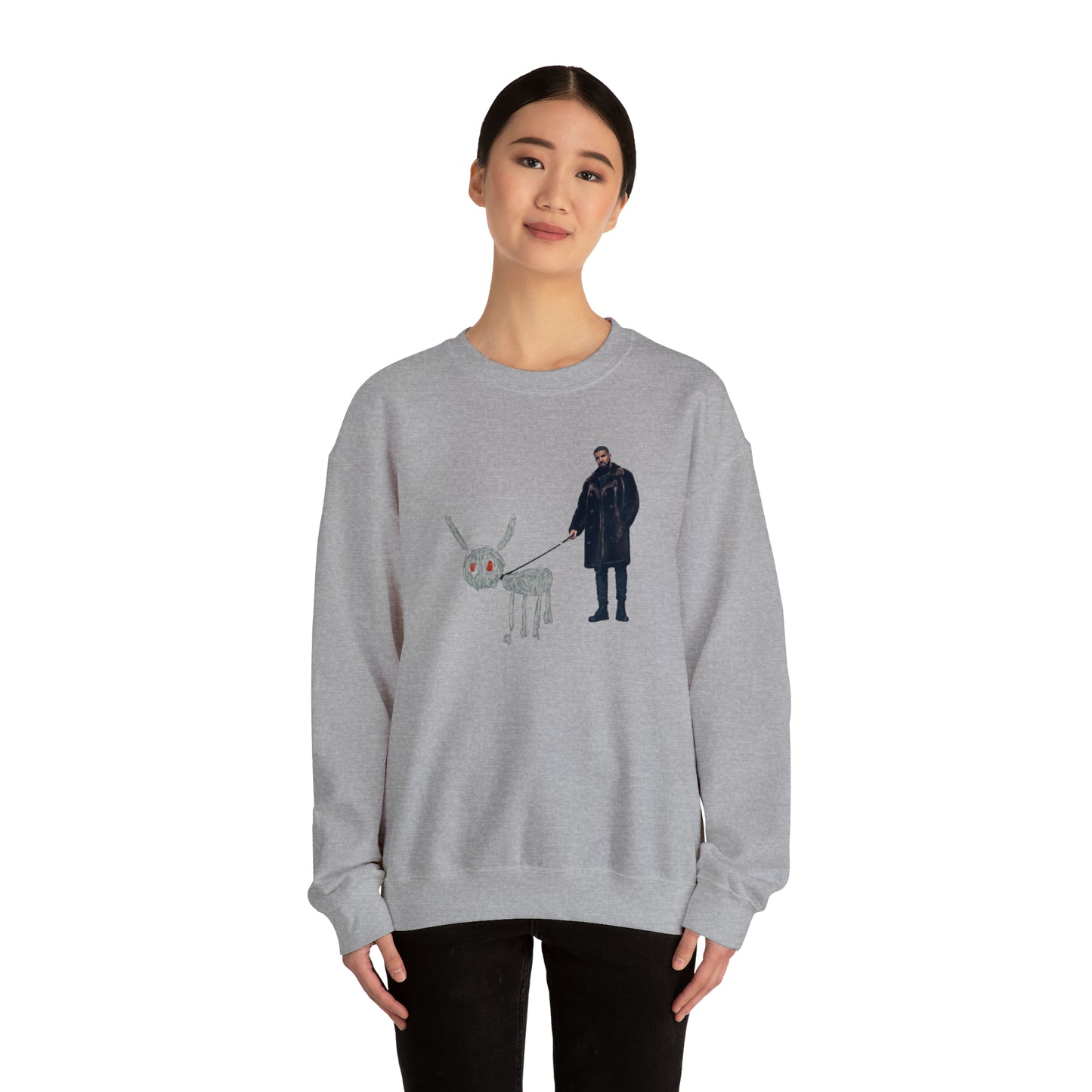 For All The Dogs (Drake) Unisex Heavy Blend™ Crewneck Sweatshirt