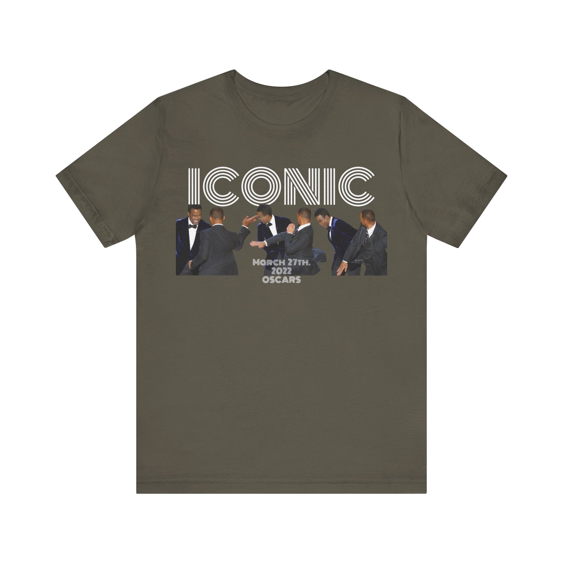 ICONIC 2022 Oscar slap Will Smith and Chris Rock Unisex Jersey Tee