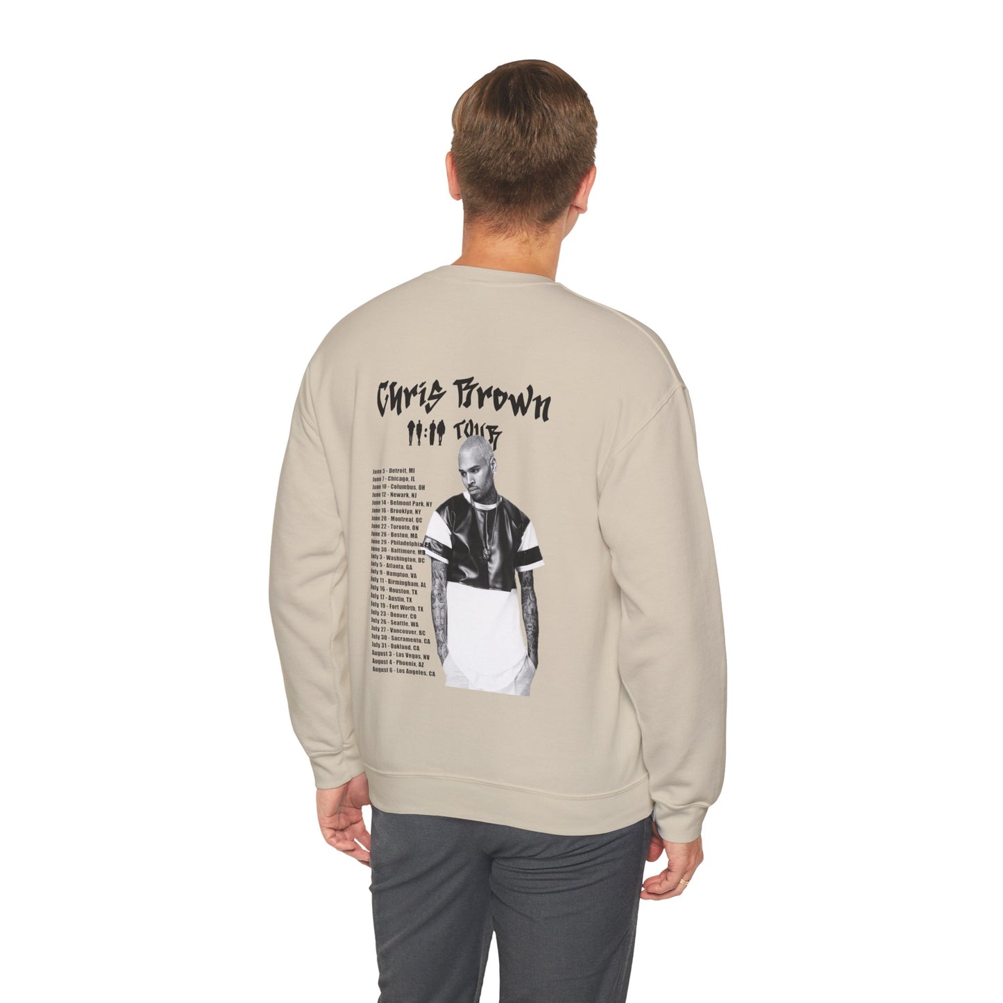 Chris Brown 11:11 Tour Dates (2024) Unisex Sweatshirt