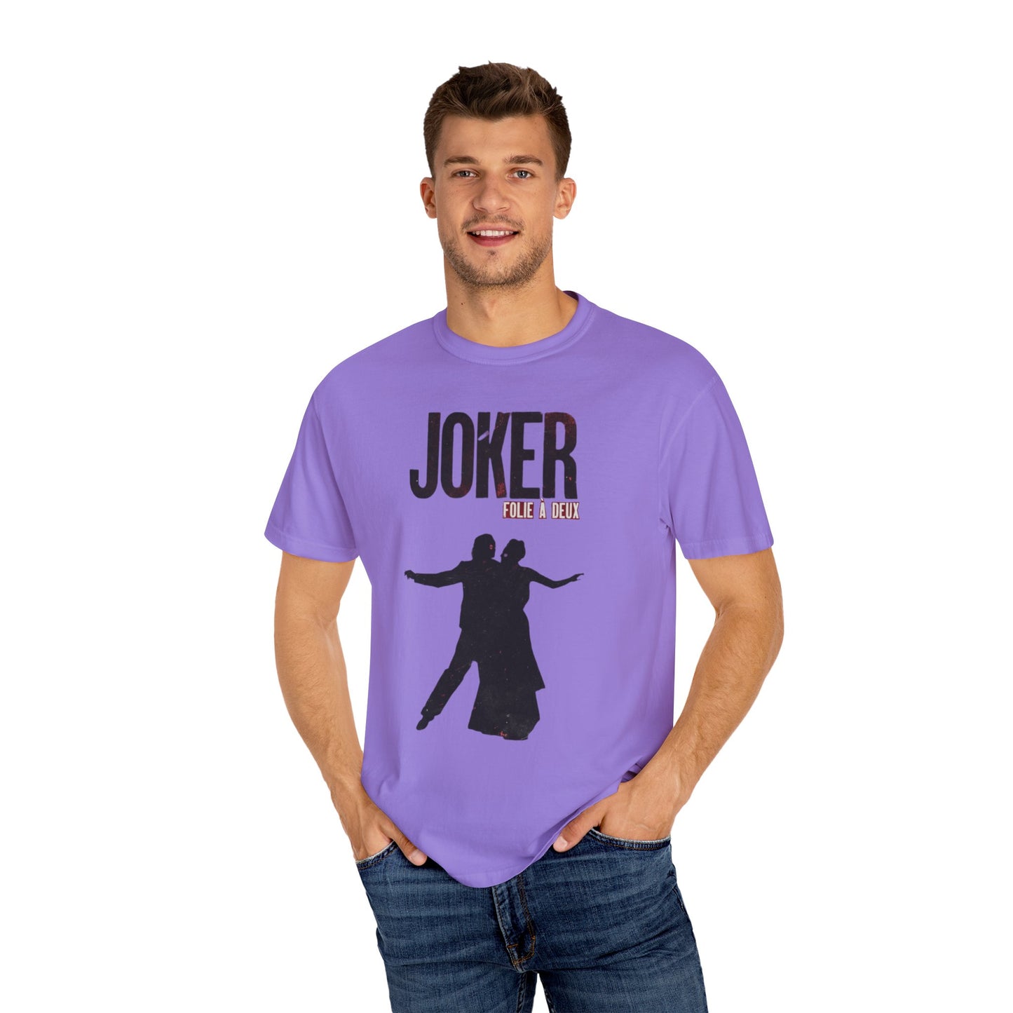 Joker 2 Folie a deux Joaquin Phoenix Lady Gaga Unisex Garment-Dyed T-shirt