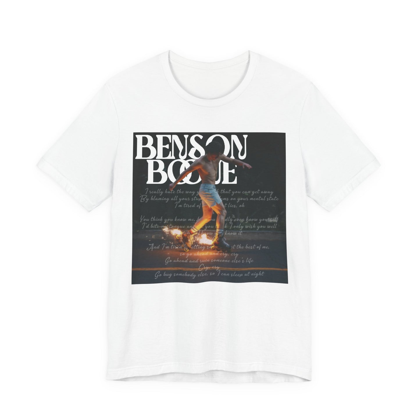 Benson Boone (CRY lyrics 2024 album) Tour Shirt Unisex Shirt