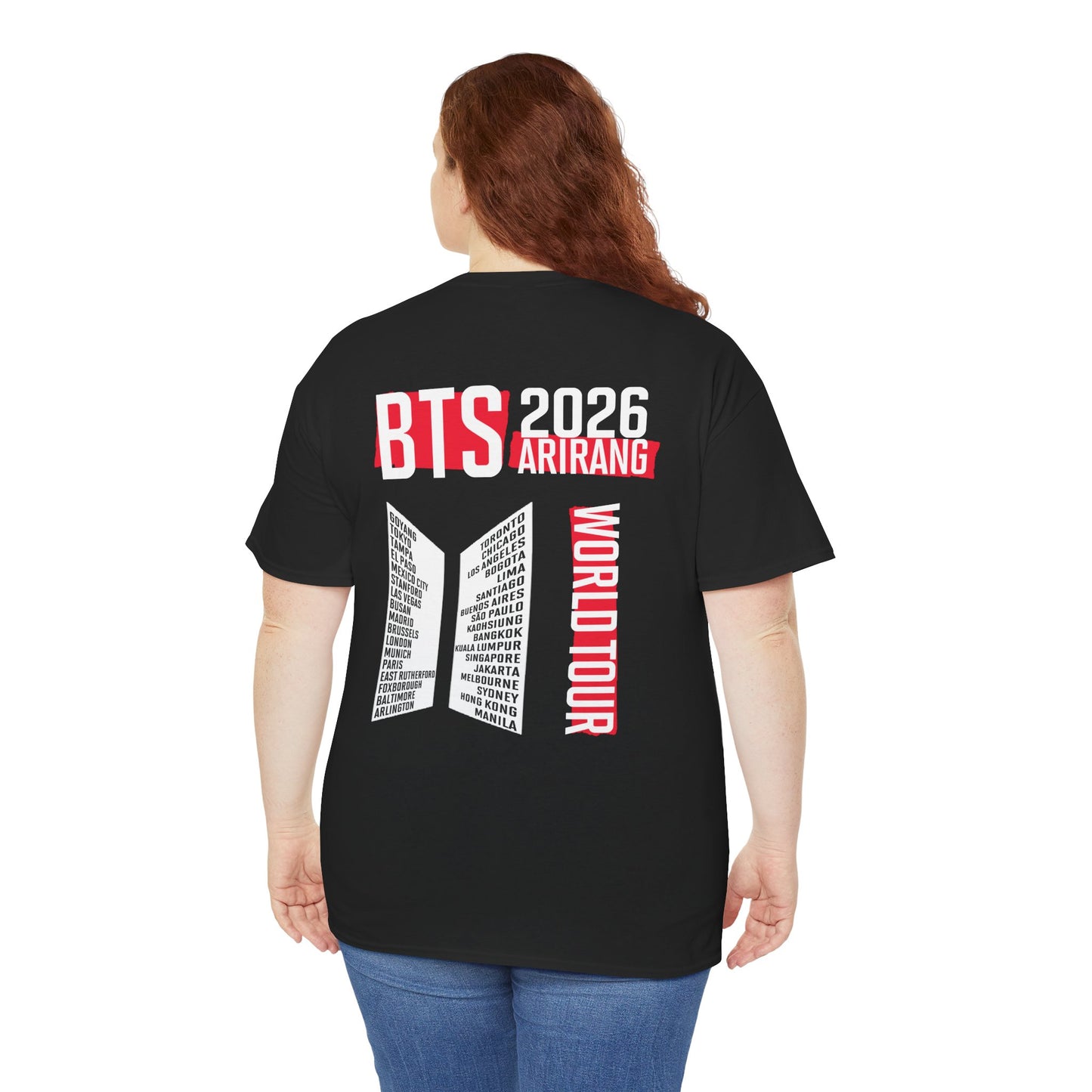 BTS ARIRANG WORLD TOUR 2026 Double Sided Unisex Shirt