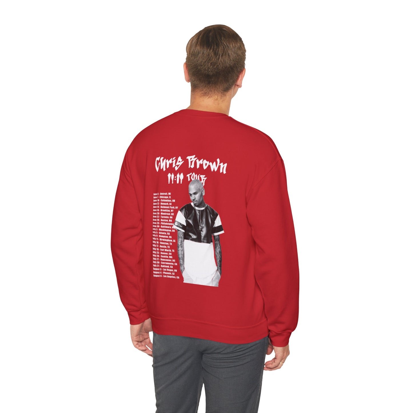 Chris Brown 11:11 Tour Dates (2024) Unisex Sweatshirt