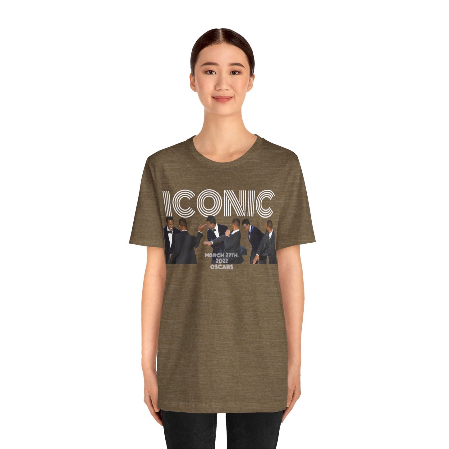 ICONIC 2022 Oscar slap Will Smith and Chris Rock Unisex Jersey Tee